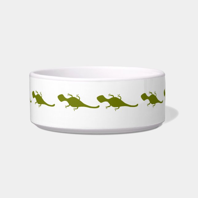 Green Southwestern Art Lizard Bowl (Front)