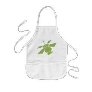 Green Space Satellite Design Bib Kids Apron
