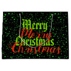 Green sparkle Merry Christmas