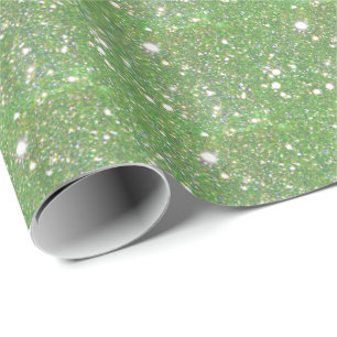 Green Sparkle Wrapping Paper