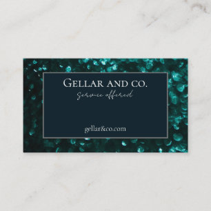 Green Sparkles Business Card