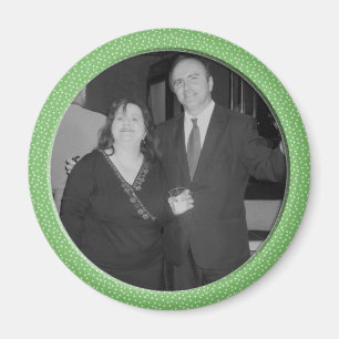 green speckle frame magnet