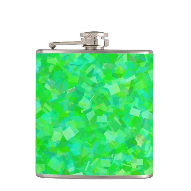 Green Speckled Flask (Front)