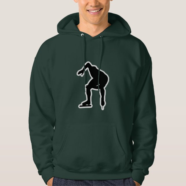 Green Speed Skater Hoodie (Front)