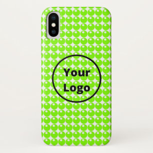 Green sphere circles white iPhone x case