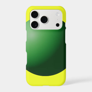 Green Sphere on Yellow