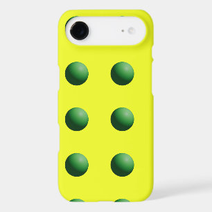 Green Spheres on Yellow
