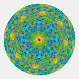 Green Spiral Twist Stickers