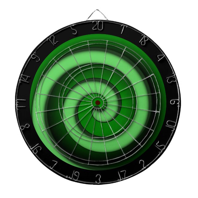 Green Spiral Zone Dartboard (Front)