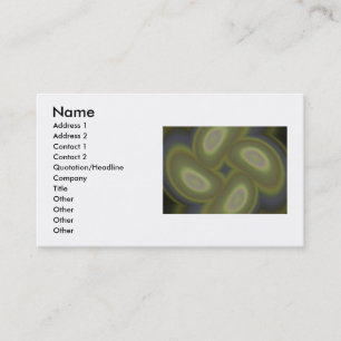 Green Spirals  Business Card