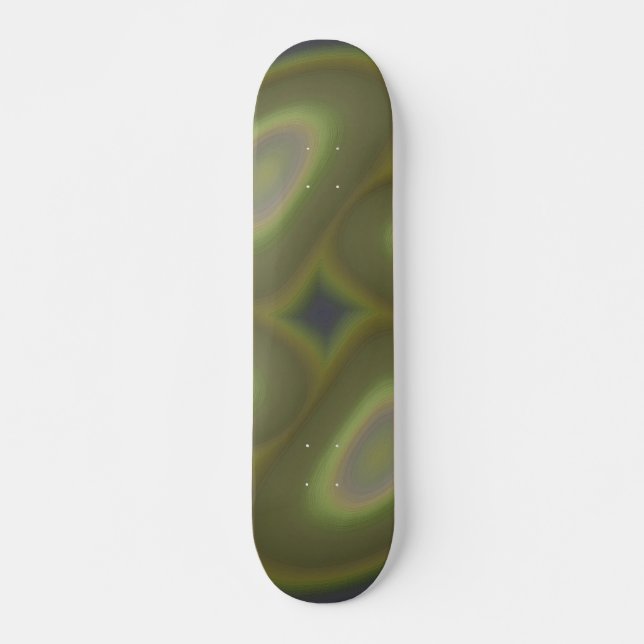 Green Spirals Skateboard (Front)