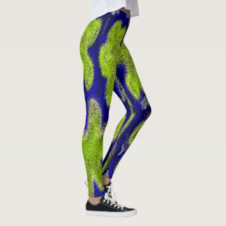 Green Splotches  Leggings