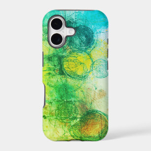 Green Splotches+Splashes Of C On a Durable Retro
