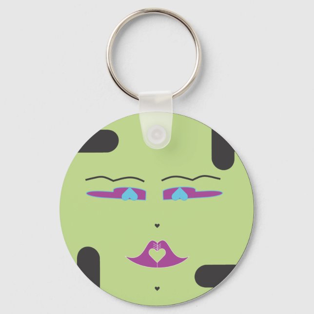Green Sponap, Innili.ai Key Ring (Front)