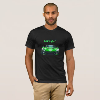 Green Sports Car  T-Shirt