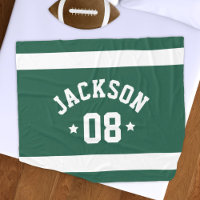 Green Sports Jersey Name and Number