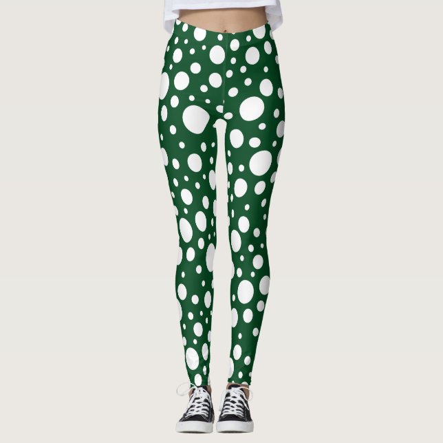Green Spots Leggings (Front)