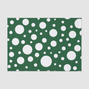 Green Spots Tissue Paper