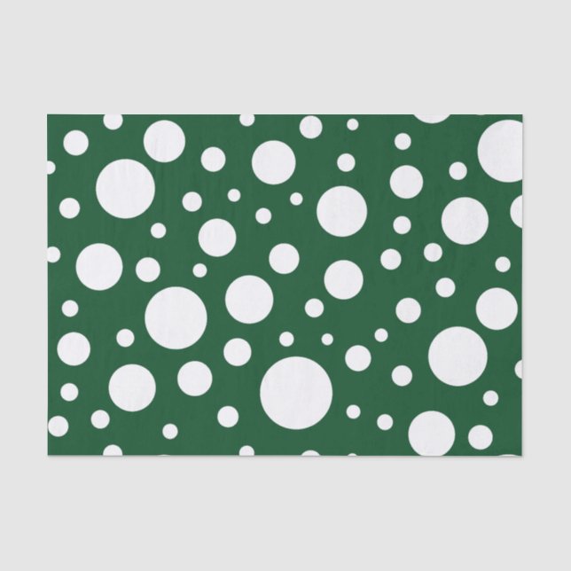 Green Spots Tissue Paper (Front)
