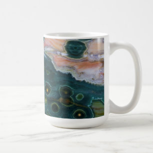 Green Spotted Ocean Jasper Coffee Mug