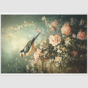 Green Spring Bird Tissue Paper