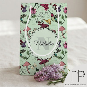 Green Spring Garden Hummingbird Small Gift Bag
