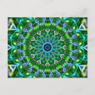 Green Spring Kaleidoscope Postcard