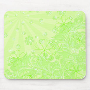 green spring mouse pad