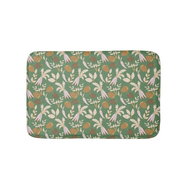 Green Spring Pattern Bath Mat (Front)