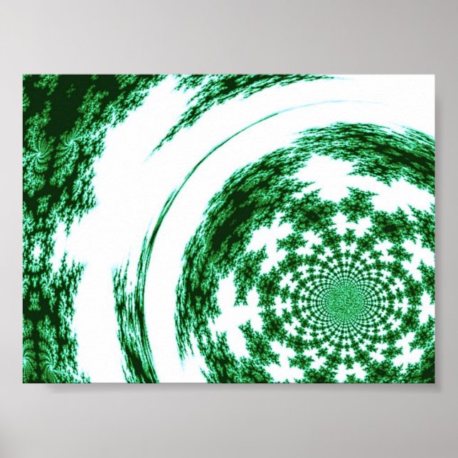 Green Spun Threads Poster (Front)
