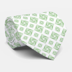 Green squares Tie