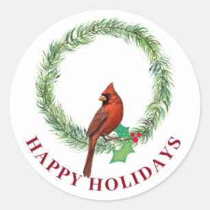 Green Squares With Red & White Lines Sticker