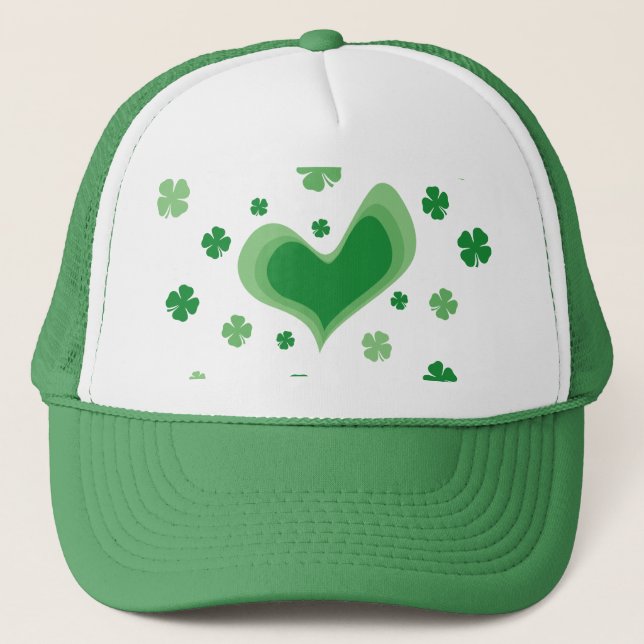Green St Patrick's day party hat (Front)