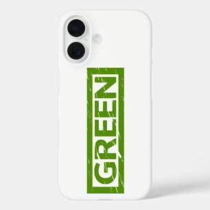 Green Stamp iPhone 16 Case