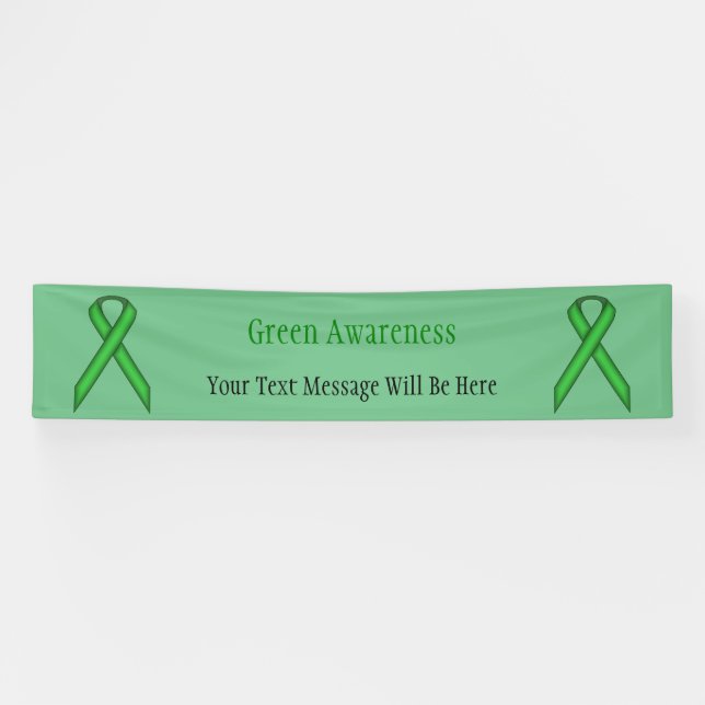 Green Standard Ribbon by Kenneth Yoncich Banner (Horizontal)