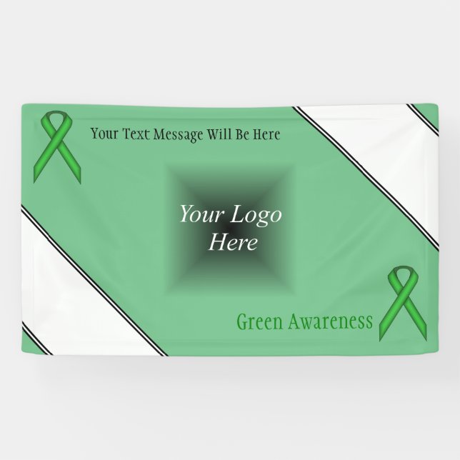 Green Standard Ribbon by Kenneth Yoncich Banner (Horizontal)