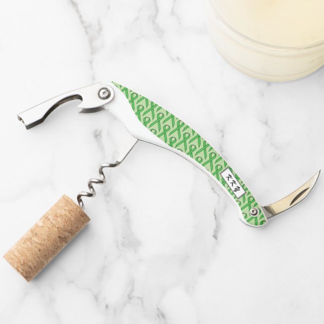 Green Standard Ribbon by Kenneth Yoncich Corkscrew (Front)