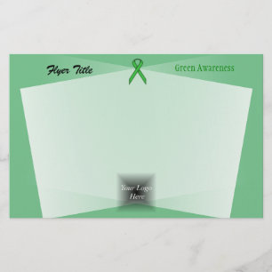 Green Standard Ribbon by Kenneth Yoncich Flyer