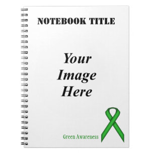 Green Standard Ribbon by Kenneth Yoncich Notebook