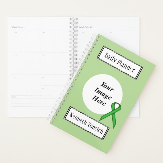 Green Standard Ribbon by Kenneth Yoncich Planner (Display)