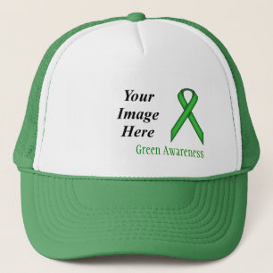 Green Standard Ribbon by Kenneth Yoncich Trucker Hat