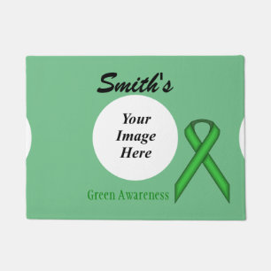 Green Standard Ribbon Template by K Yoncich Doormat