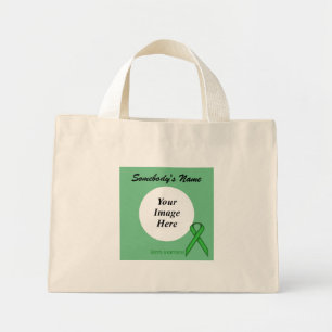Green Standard Ribbon Template by Kenneth Yoncich Mini Tote Bag