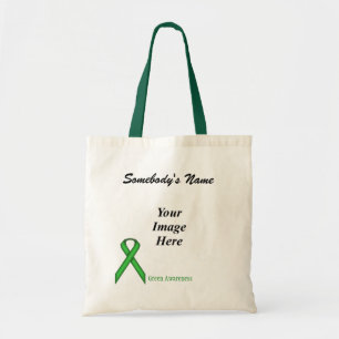 Green Standard Ribbon Template by Kenneth Yoncich Tote Bag