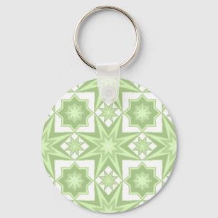Green Star Key Ring