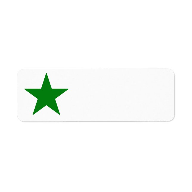 Green Star Label Return Address Label (Front)