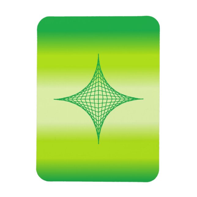 Green Star Magnet (Vertical)