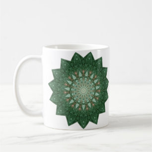 Green Star Mandala Coffee Mug
