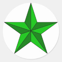Green Star on Circle