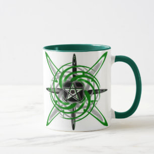 Green Star Pentagram Mug